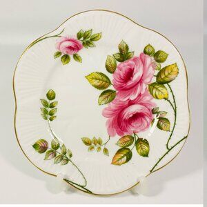 Shelley-Rambler Rose England saucer